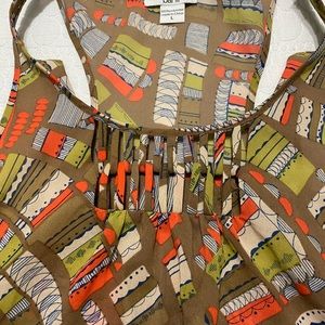 Silk multi colored top